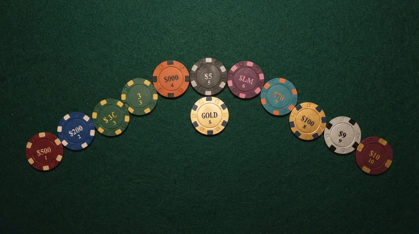 Vista comparativa de fichas de casino con los logotipos de los operadores DGOJ que aceptan depósitos de 1€