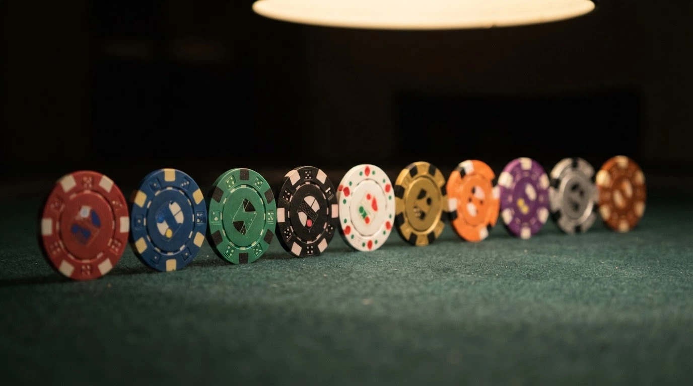 Mosaico ordenado con los logotipos de los diez casinos revisados sobre una tabla comparativa estilizada