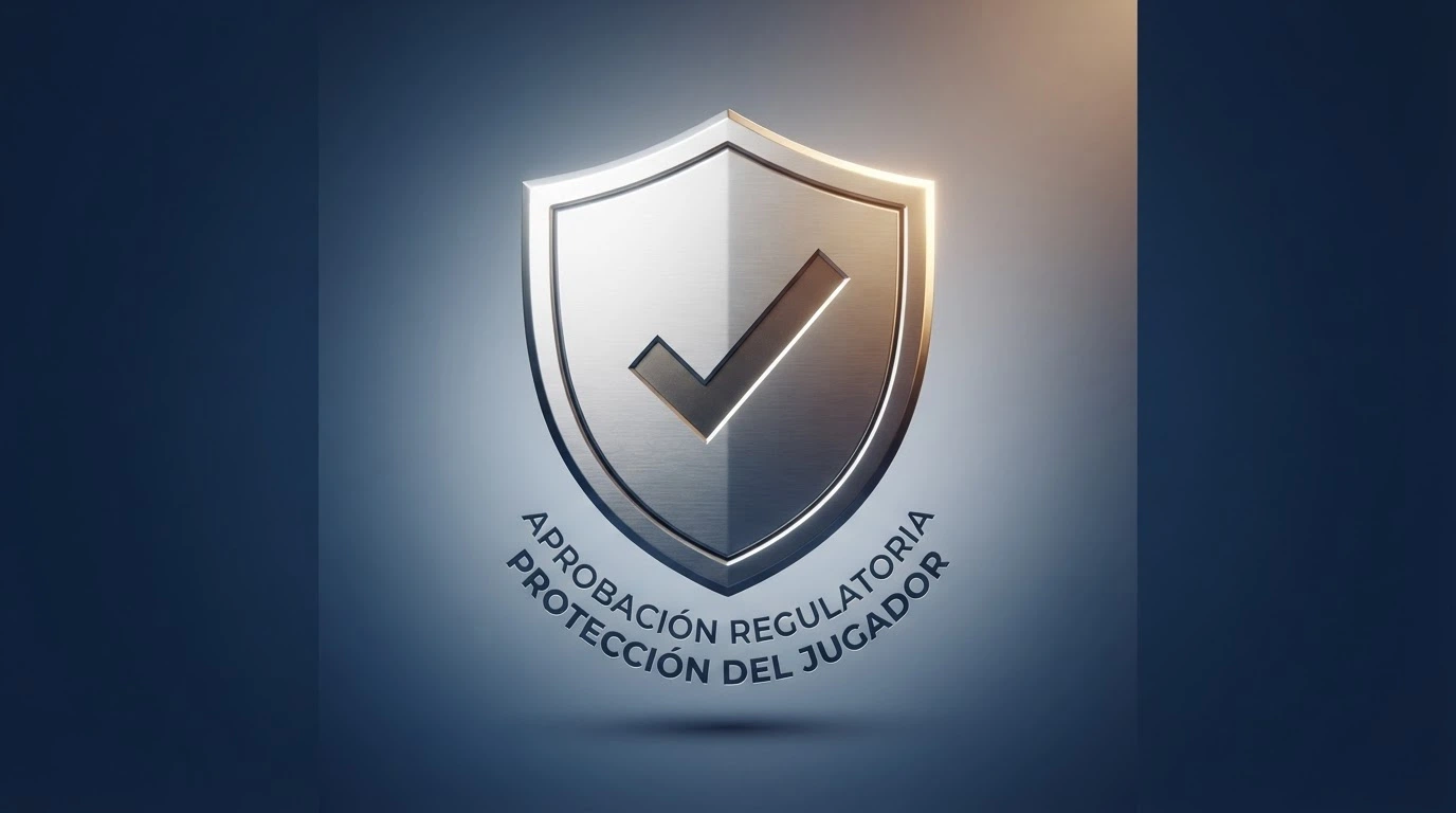 Sello oficial de la Dirección General de Ordenación del Juego junto al dominio .es de un operador