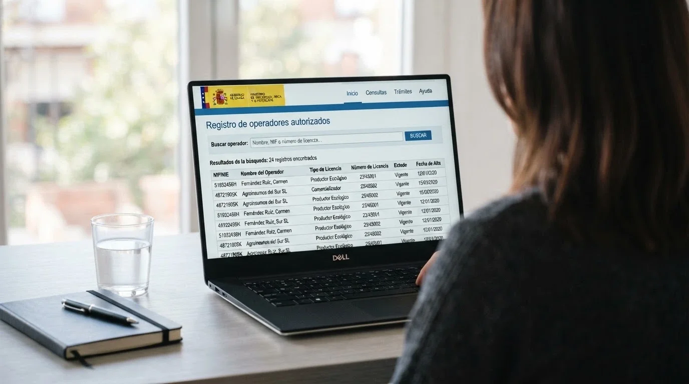 Captura del registro oficial de la DGOJ en ordenacionjuego.es con el buscador de operadores autorizados