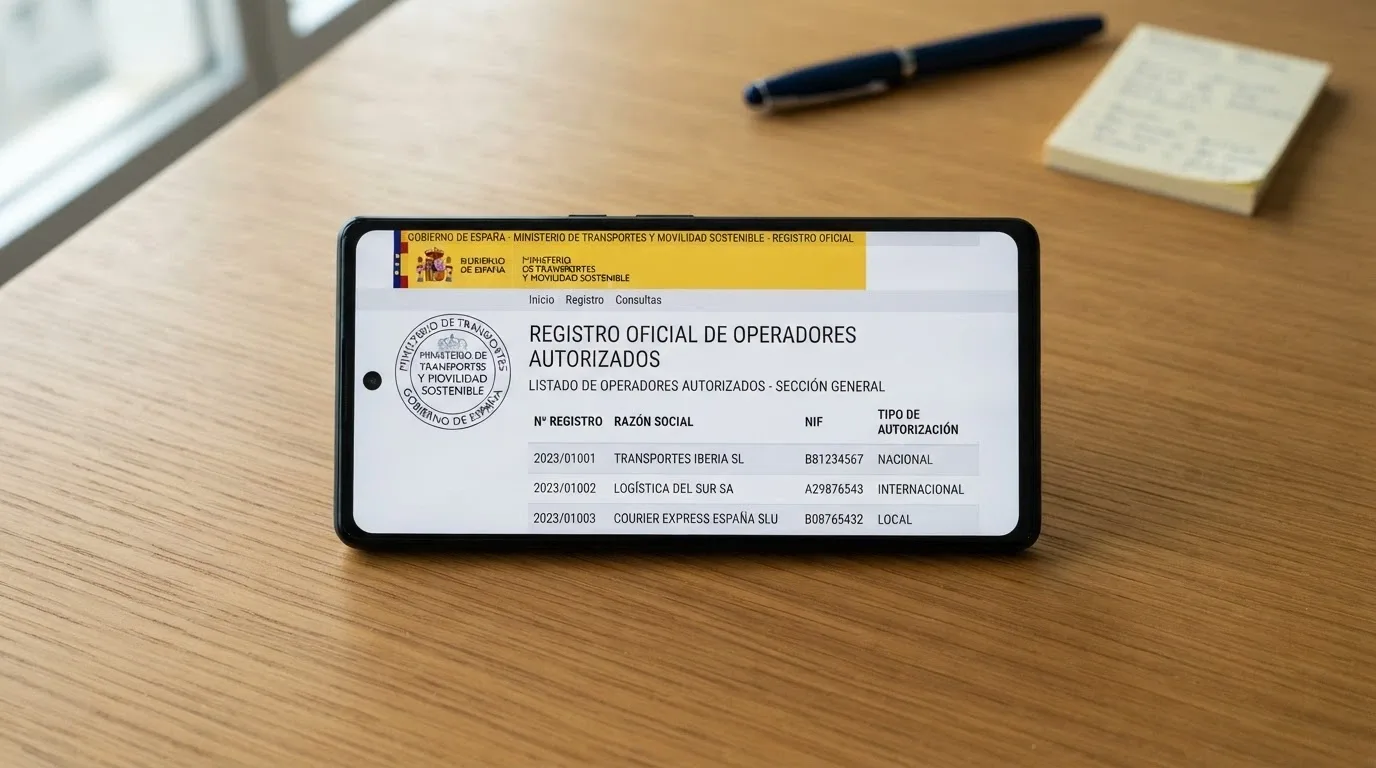 Pantalla de un móvil mostrando la página de ordenacionjuego.es con el listado de operadores autorizados y un certificado de licencia DGOJ visible