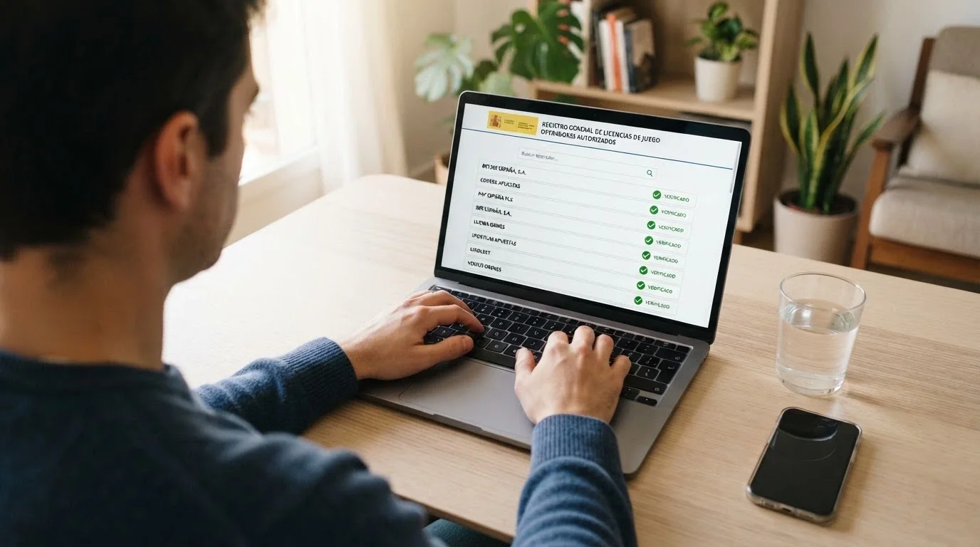 Captura del portal ordenacionjuego.es con el listado de operadores de juego autorizados en España